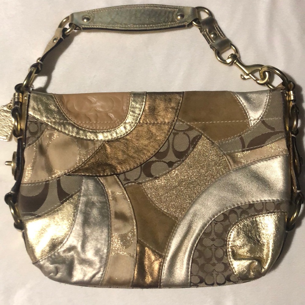 Coach patch work bag